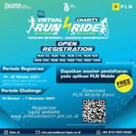 Bantu Sambung Listrik Warga Tidak Mampu, PLN Gelar PLN Mobile Virtual Charity Run and Ride PLN