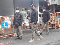 Tidak Gunakan Masker dengan Benar Tim Yustisi Denpasar Bina Empat Orang Pelanggar Prokes Prokes