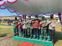 Bupati Tamba Hadiri Bimtek Mengajar Prajurit Pamtas di Yonif 741/GN Bimtek