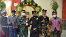 Kodim Tabanan Sabet Juara I Lomba Dekorasi Gapura Komsos Kreatif Jajaran Korem 163/Wira Satya Juara Dekorasi