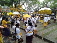 Sambut Hari Raya Kuningan, Ratusan Umat Padati Pura Taman Pule Mas di Gianyar Pura Taman Pule Ma