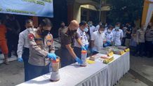 Antisipasi Adanya Penyalahgunaan, Kapolda Bali Lakukan Pemusnahan Barang Bukti Narkotika Barang Bukti narkoba