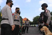 Polda Bali Gelar Apel Pengamanan Event Badminton Skala Internasional di Nusa Dua Polda Bali