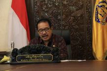 Gubernur dan Wakil Gubernur Bali, Mengapresiasi Penyelenggaraan Riset Kebencanaan “Ideathon” Bali Kembali Prokes