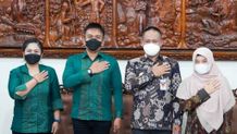 Wabup Ipat Bahas Pengelolaan Tambak Udang dengan Bupati Kebumen Udang