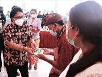Cairkan Stimulus UMKM Tahap I Dari BTT APBD Tahun 2021, Giri Prasta: Badung Harus Go and Grow Together Stimulus UMKM