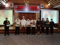 Wali Kota Jaya Negara Kukuhkan Forum Pengurus Bumdes Kota Denpasar Masa Bhakti 2021-2026 BUMDES