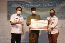 Siapkan SDM Pasca Pasca Penataan Kawasan Pantai Sanur, Pemkot Denpasar Gelar Sekolah Pedagang Pantai Sanur CSR Sanur