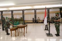 Pembinaan Organisasi, Pangdam Maruli Serah Terima 7 Jabatan di Lingkungan Kodam Udayana Jabatan TNI