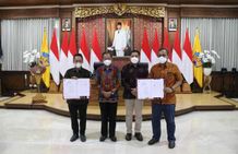 Pemprov Bali Jalin Kerja Sama Pemanfaatan Material Hasil Pengerukan dengan PT. Pelabuhan Indonesia (Persero) MoU