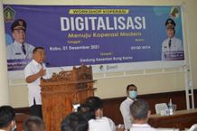 Pandemi, Bupati Tamba Dorong Pengembangan Koperasi Berbasis Digital Koperasi