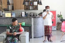 Dandim 1611 Gelar Acara Pamitan dengan Wali Kota Denpasar Pamitan