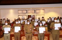 Pastikan Langkah pada Jalurnya, Bupati Sanjaya Teken Perjanjian Kinerja OPD Tabanan Kinerja OPD