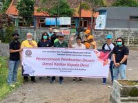 Optimalkan Penggunaan Dana Desa, Desa Bontihing Gandeng Fakultas Teknik Desain Kantor Desa Dana Desa