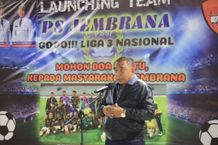 Lepas PS Jembrana ke Liga 3, Bupati Tamba: Gelorakan Semangat Mekepung Makepung