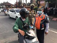 Awal Tahun 2022 Tim Yustisi Denpasar Kembali Lakukan Penertiban Prokes Prokes