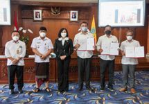 Tiga Perumda Kota Denpasar Teken Kesepakatan Bersama dengan Kejari MoU Perumda