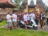 Nyepi, Pecalang Desa Sayan Patroli Gunakan Motor Listrik Motor Listrik