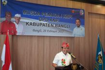 Buka Musda DPD KNPI Bangli, Bupati Sedana Arta Minta Pemuda Jengah Bangun Bangli KNPI Bangli