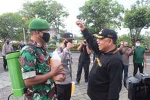 Putus Rantai Penyebaran, Forkopimda Jembrana Gerak Cepat Gelar Spraying Disinfektan Covid-19 Jembrana