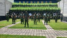Kunker Pertama di Korem Wira Satya, Pangdam Sonny Tekankan Kedisplinan Prajurit dalam Penanganan Covid-19 di Bali TNI