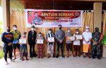 Bupati Suwirta Sampaikan Terima Kasih Kepada Pangdam IX/Udayana Telah Peduli Masyarakat Nusa Penida Sembako