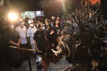 Gubernur Koster Secara Spontan Tinjau Ogoh-ogoh di Kota Denpasar Ogoh-ogoh