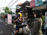 Lagi 22 Pelanggar Prokes Dijaring Tim Yustisi Denpasar Prokes