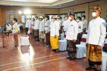 Rektor Universitas Udayana Hadiri Pelantikan Rektor Universitas Ngurah Rai Rektor