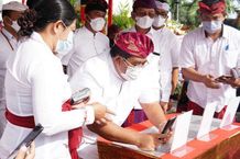 Puncak Peringatan HUT ke-418 Kota Singaraja, Bupati Buleleng Luncurkan Aplikasi Pan-G Denbukit Pan G