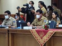 Sekda Alit Wiradana Hadiri Rakor Tematik Pemberantasan Korupsi Terintegrasi KPK