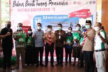 Melalui Bulan Bakti Tunas Pramuka, Kwarda Provinsi Bali Bantu Percepatan Vaksinasi di Buleleng Pramuka Buleleng
