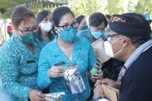Rai Wahyuni Sanjaya Hadiri Bazzar BKOW Provinsi Bali Bazzar BKOW
