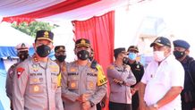Bupati Jembrana Dampingi Kapolda Bali Tinjau Pelabuhan Gilimanuk Gilimanuk