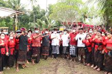 Bupati Tabanan Hadiri Pengabenan Massal Desa Adat Sanggulan Desa Adat Sanggulan