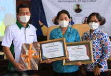 Hadiri Sosialisasi Pencegahan Stunting, Ketua TP PKK Kabupaten Klungkung Jadi Narasumber dan Menerima Dua Penghargaan Stunting
