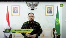 Menteri Agama Dukung Percepatan Kemandirian Ekonomi Pesantren di Islamic Entrepreneurial Marketing Festival 2022 IEMF