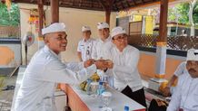 Wali Kota Jaya Negara Hadiri Karya Pedudusan Alit dan Mecaru Rsi Gana di Pura Subak Tegallantang Subak