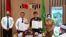 Bupati Bangli Teken MoU dengan Kajari Bangli MoU