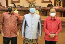 Gubernur Koster Sampaikan Selamat ke Dewa Nyoman Rai Diangkat Sebagai PAW Anggota DPRD Bali PAW