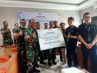 PT Pegadaian Kanwil Bali Nusra Serahkan Bantuan Pompa Hidram ke Kodam IX/Udayana Pegadaian
