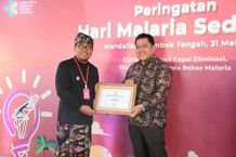 Hadiri Puncak Peringatan HMS di Mandalika NTB, Wawali Arya Wibawa Terima Penghargaan Sertifikat Bebas Frambusia Frambusia