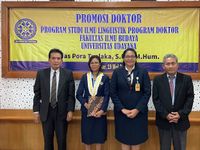 Teliti Bahasa Waijewa, Dosen Universitas PGRI 1945 Kupang Raih Gelar Doktor Linguistik di FIB Unud Waijewa