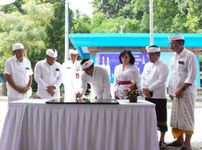 Wali Kota Jaya Negara Resmikan Kanal Air Baku Perumda Tirta Sewakadarma Denpasar Jaya Negara
