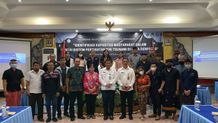 Sekda Alit Wiradana Buka FGD ITB Tentang Kapasitas Masyarakat Dalam Sistem Peringatan Dini Tsunami FGD