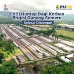 Jokowi Selesai Bangun 1.951 Huntap Bagi Korban Semeru HUNTAP SEMERU