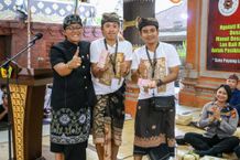 Bupati Giri Prasta Hadiri Ngerobok dan UMKM Kuliner 2022 di Desa Adat Kerobokan Ngerobok