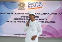 Tingkatkan Kompetensi Dosen, Prodi IPW Gelar Pelatihan Pendidikan Jarak Jauh fakultas pariwisata unud