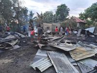 Gudang Serkel Kayu di Penuktukan Ludes Dilahap Si Jago Merah Kebakaran