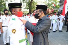 Wali Kota Jaya Negara Kukuhkan 78 Paskibraka Kota Denpasar Tahun 2022 Denpasar